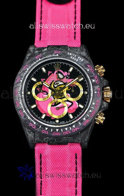 Rolex Daytona CHRONUSART Forged Cabon Casing 1:1 Mirror Replica Multicolored Dial