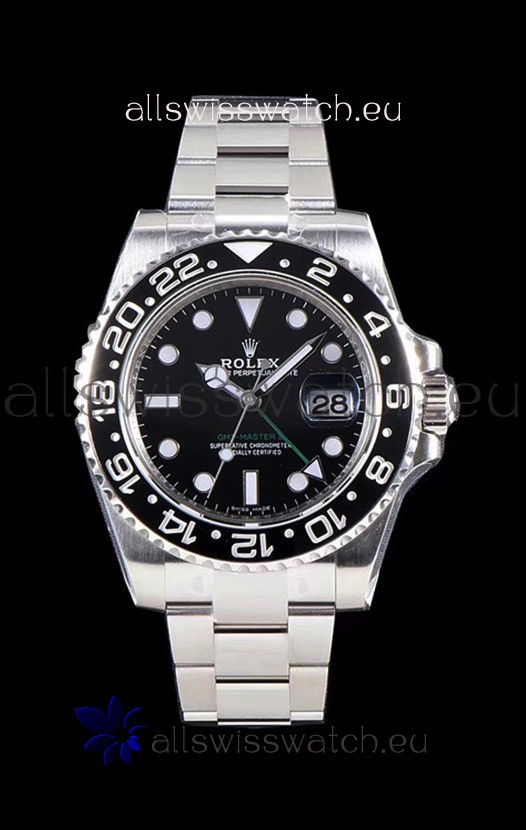 Rolex GMT Master II 116710LN Ceramic Bezel Cal.3186 Movement Swiss Replica - Ultimate 904L Steel Watch