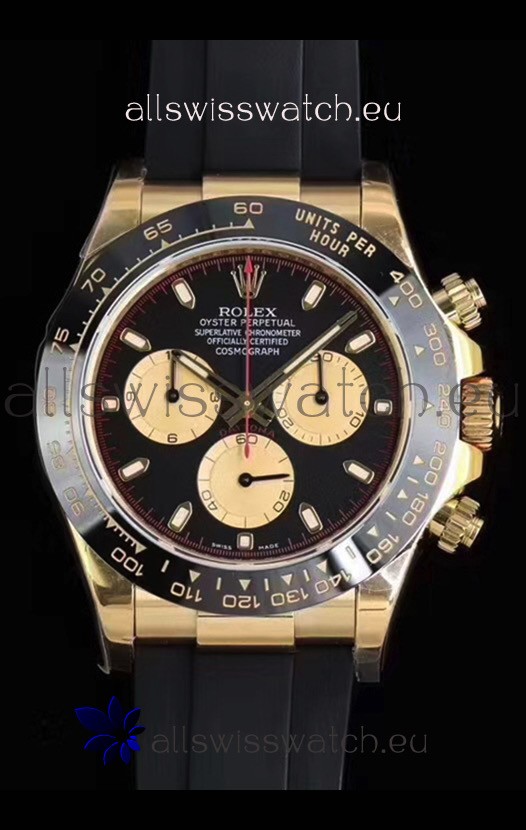 Rolex Daytona 116508 Yellow Gold Original Cal.4130 Movement - 1:1 Mirror 904L Steel Watch