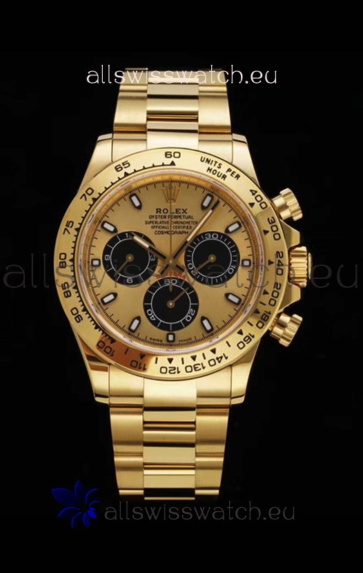 Rolex Daytona 116508 Yellow Gold Original Cal.4130 Movement - 1:1 Mirror 904L Steel Watch