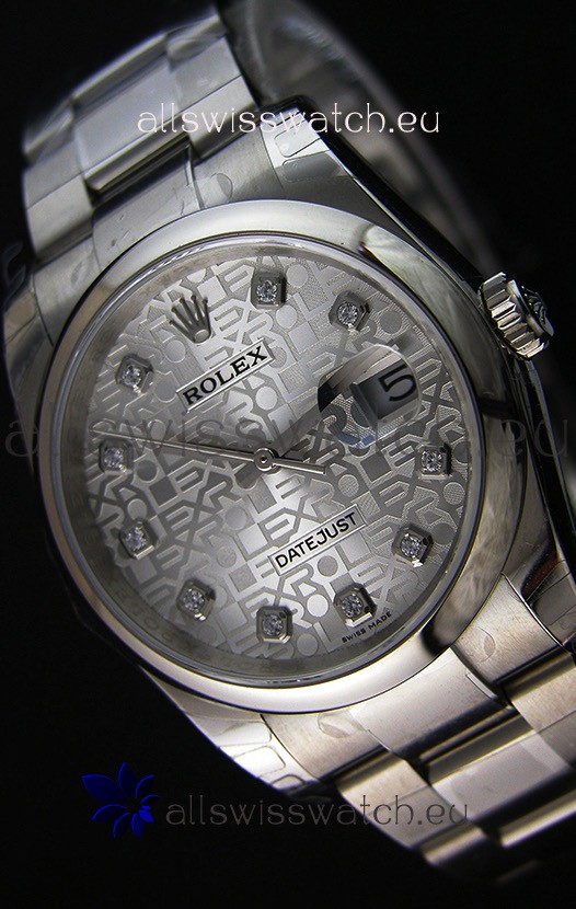 Rolex Datejust Japanese Replica Watch - Silver Dial in 36MM with Oyster Strap