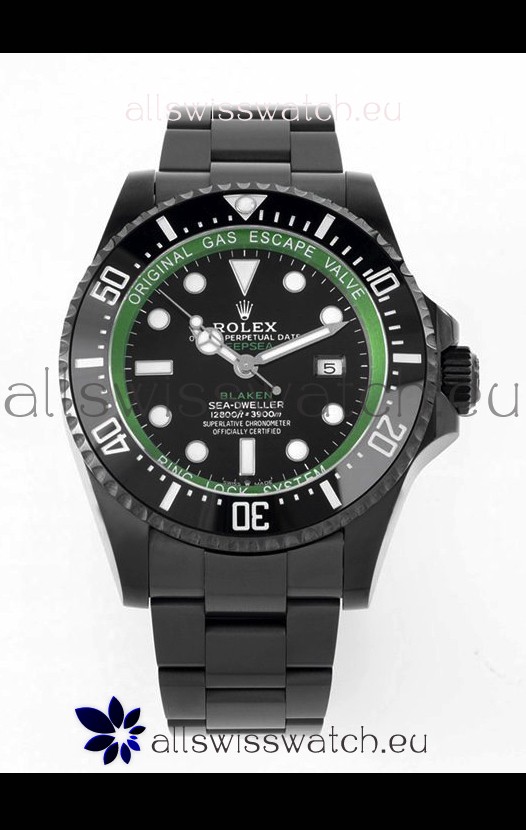 Rolex SeaDweller Deepsea BLAKEN Black Dial in 1:1 Mirror Quality - PVD Casing