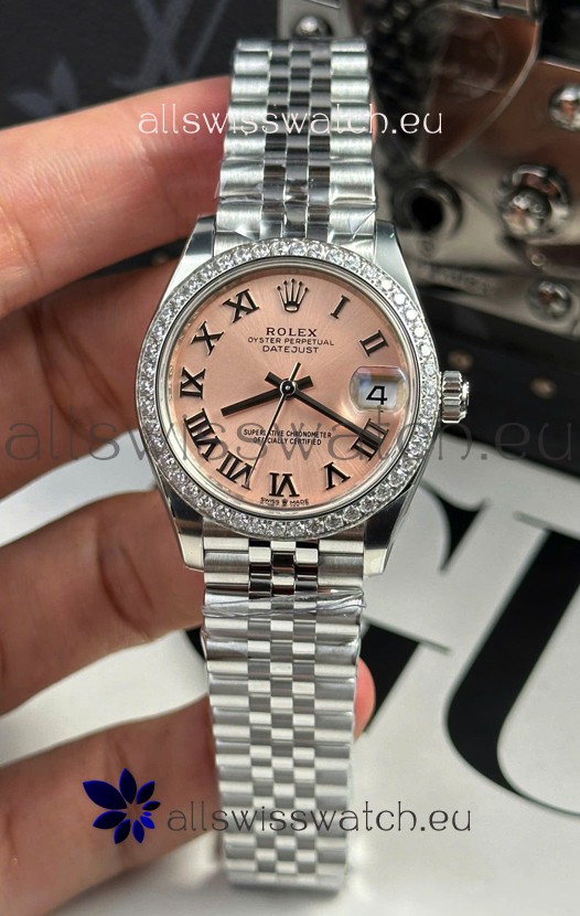 Rolex Super Clone Datejust ETA 2688 Movement 31MM Stainless Steel Case Champange Dial Watch