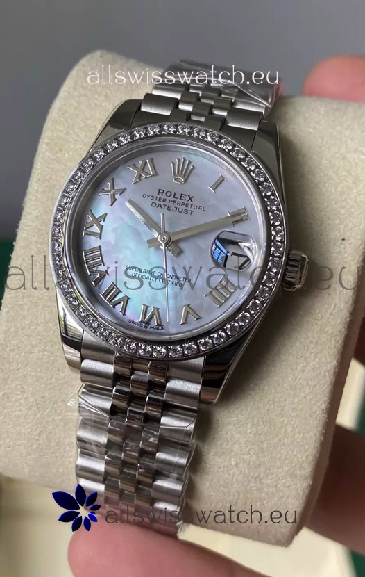 Rolex Datejust 278384 31MM Swiss Replica in 904L Steel in Pearl Dial - 1:1 Mirror