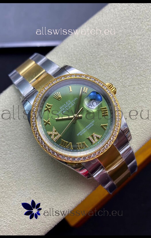 Rolex Datejust 126283RBR-0012 36MM Swiss 1:1 Mirror Replica in 904L Green Dial