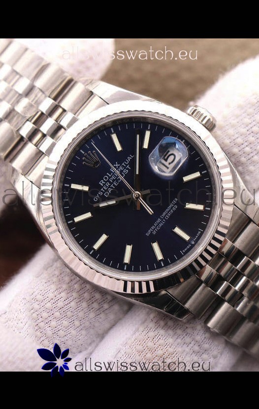 Rolex Datejust 126234 36MM Swiss Replica in 904L Steel in Blue Dial 1:1 Mirror Replica