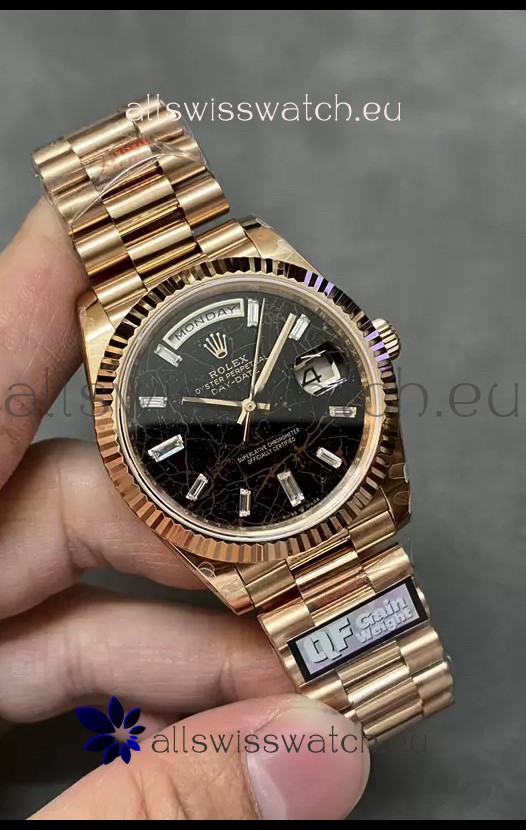 Rolex Day Date Presidential 18K Rose Gold Watch 40MM - Eisenkiesel Dial 1:1 Mirror Quality