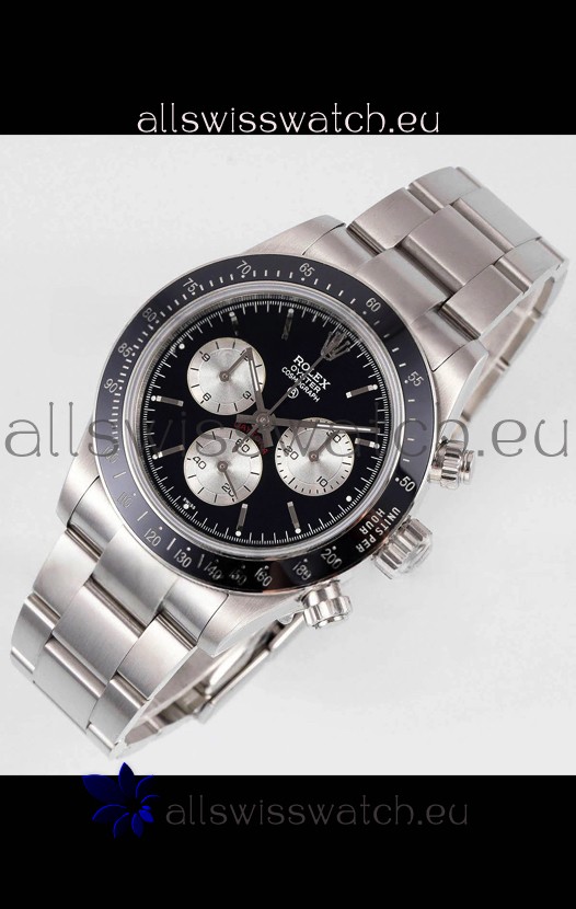Rolex Daytona Super Clone BLAKEN Paul Newman Black Dial Swiss Replica Watch - 4130 Movement