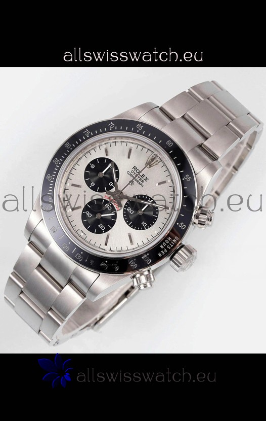 Rolex Daytona Super Clone BLAKEN Paul Newman Steel Dial Swiss Replica Watch - 4130 Movement