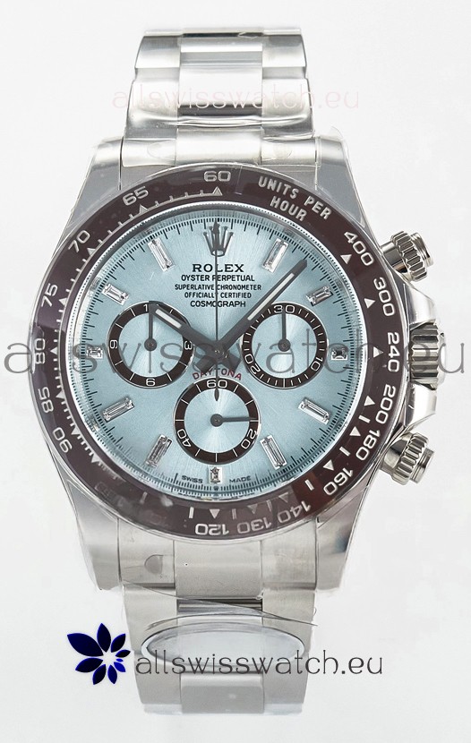Rolex Daytona Super Clone M126506 ICE Blue Crystal Numerals Dial Original Cal.4131 Movement