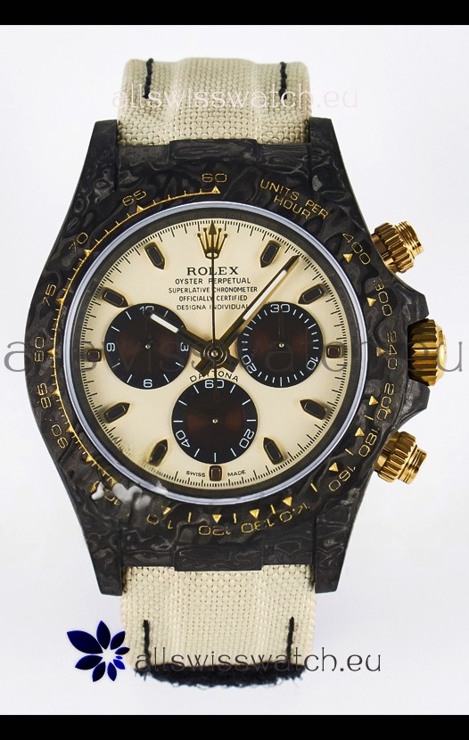 Rolex Daytona Super Clone DiW Desert Eagle Arabic Edition Watch - Forged Cabon Casing 1:1 Mirror Replica