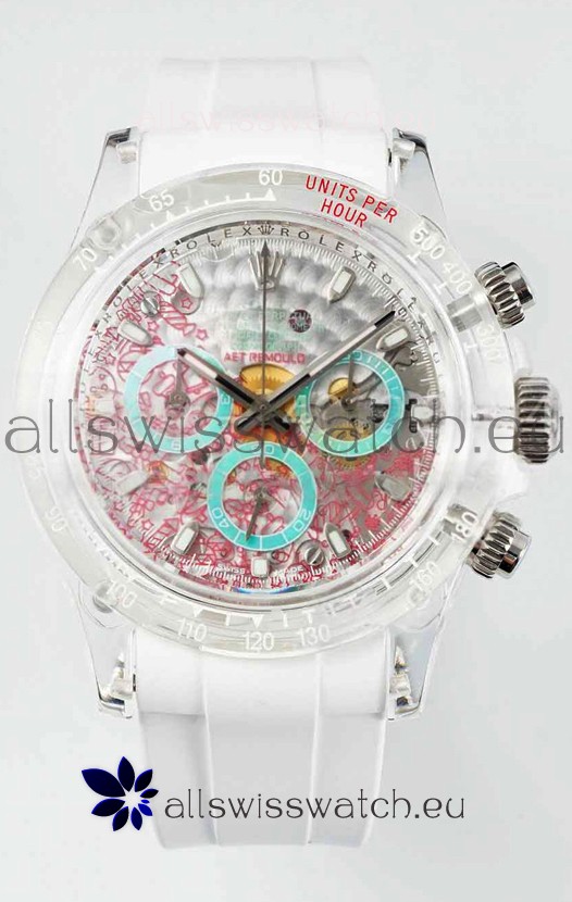 Rolex Daytona AET Remould XMAS Sapphires Casing 1:1 Swiss Replica Watch 