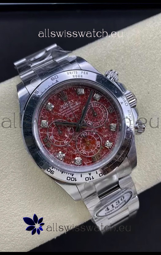 Rolex Cosmograph Daytona Grossular Rubellite Dial Original Cal.4130 Movement - 904L Steel Watch