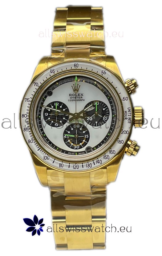 Rolex Daytona 116508 Neon Artisans De Geneve Yellow Gold Watch Swiss Replica 