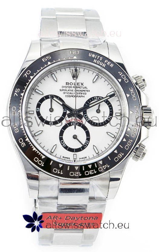 Rolex Cosmograph Daytona Panda 126500 White Dial Cal.4131 Movement - 904L Steel Watch