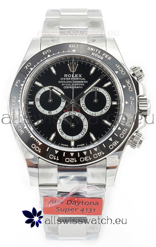 Rolex Cosmograph Daytona 126500 Black Dial Cal.4131 Movement - 904L Steel Watch