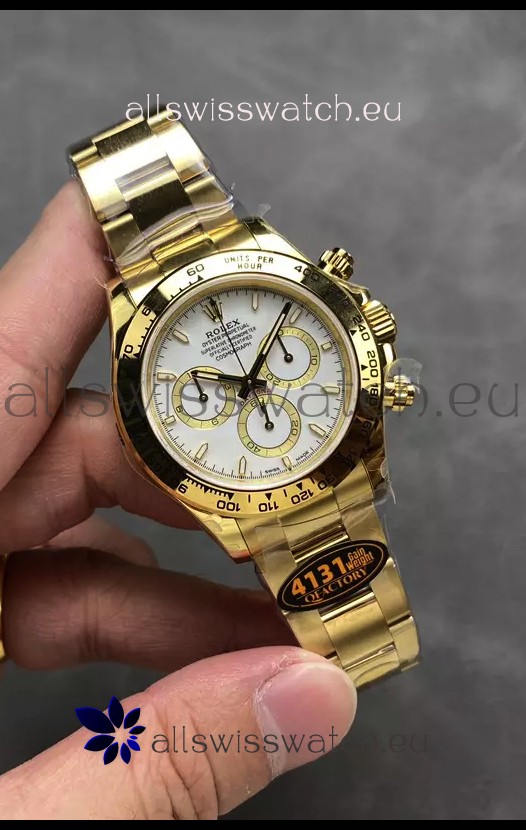 Rolex Cosmograph Daytona M126518 Yellow Gold Casing and White Dial Original Cal.4131 Movement