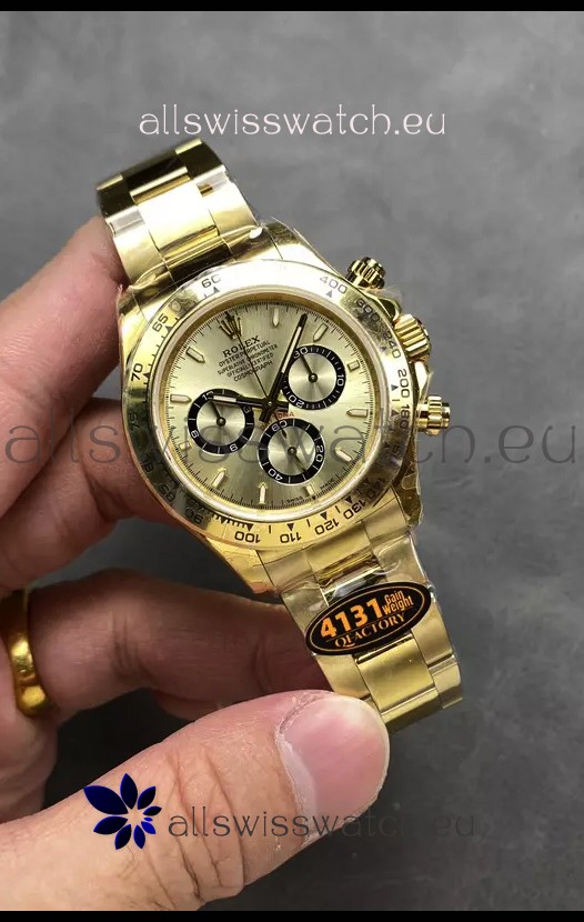 Rolex Cosmograph Daytona M126518 Yellow Gold Casing and Gold Dial Original Cal.4131 Movement