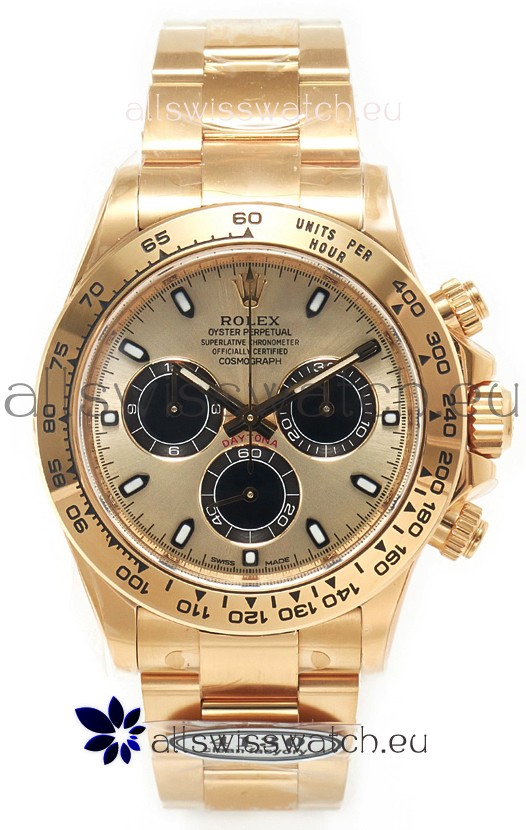 Rolex Cosmograph Daytona M116508 Yellow Gold Casing and Gold Dial Original Cal.4131 Movement