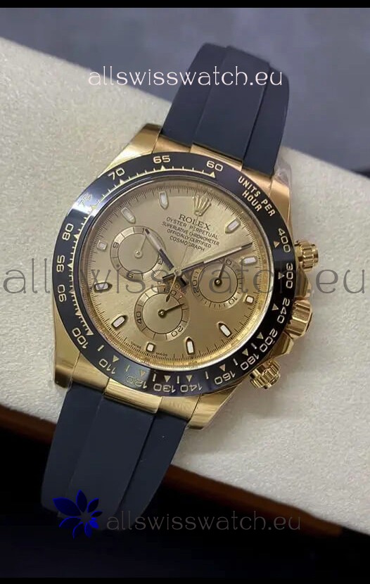 Rolex Cosmograph Daytona 116518LN-0037 Yellow Gold Original Cal.4130 Movement - 904L Steel Watch