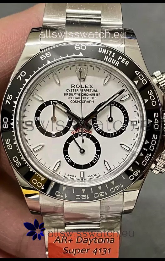 Rolex Cosmograph Daytona M126500LN White Dial Original Cal.4131 Movement - 904L Steel Watch
