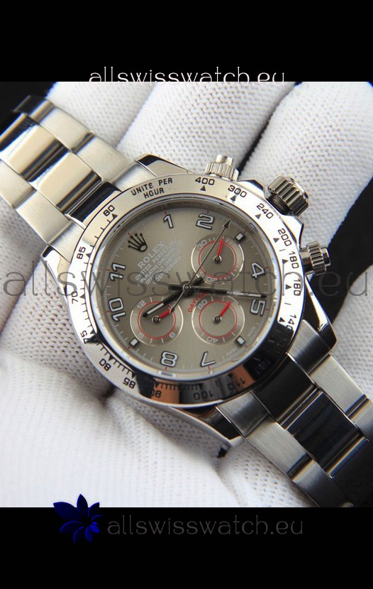 Rolex Daytona Japanese Movement Replica Watch in Grey Dial 