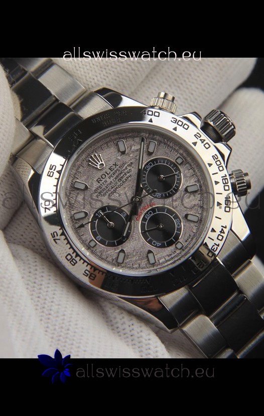 Rolex Daytona Japanese Movement Replica Watch in Meteorite Pattern Dial