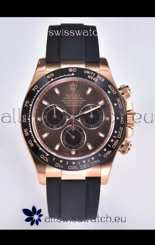 Rolex Cosmograph Daytona M116515 Rose Gold Original Cal.4130 Movement - 904L Steel Watch