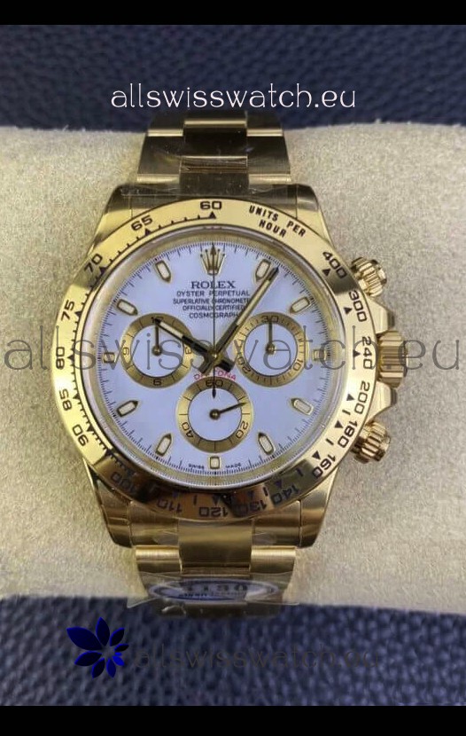 Rolex Cosmograph Daytona M116508-0001 Yellow Gold Original Cal.4130 Movement - 904L Steel Watch