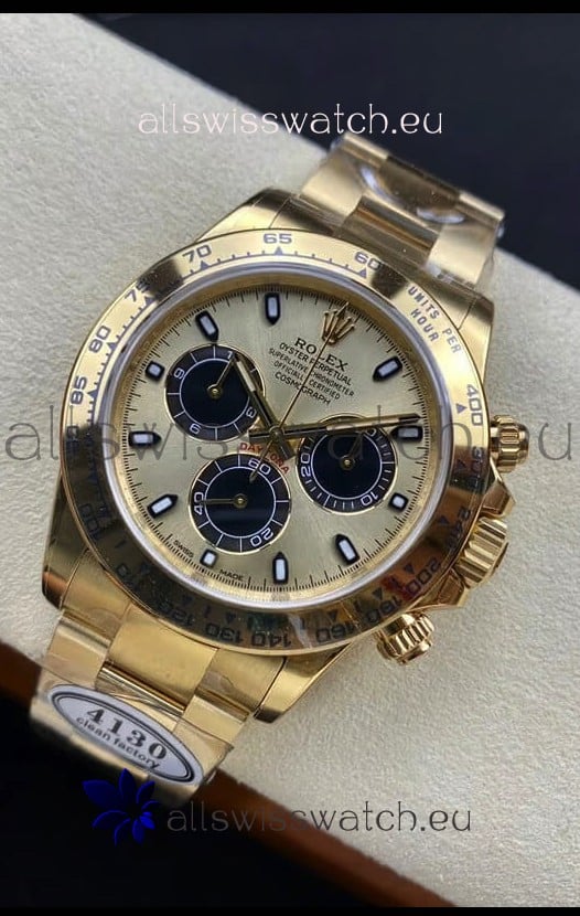 Rolex Cosmograph Daytona M116508-0014 Yellow Gold Original Cal.4130 Movement - 904L Steel Watch