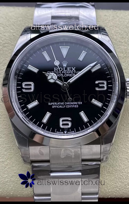 Rolex Explorer I M124270 Black Dial 36MM - 904L Steel in ETA 3230 Movement