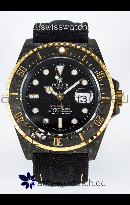 Rolex GMT Masters II Super Clone DiW Edition Swiss Replica Lightweight Carbon Casing Watch 