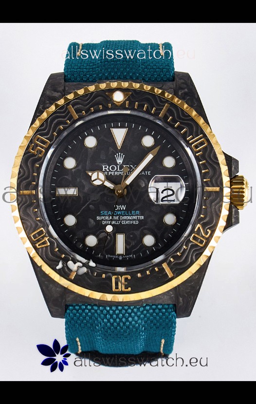 Rolex GMT Masters II Super Clone DiW Edition Swiss Replica Lightweight Carbon Casing Watch 