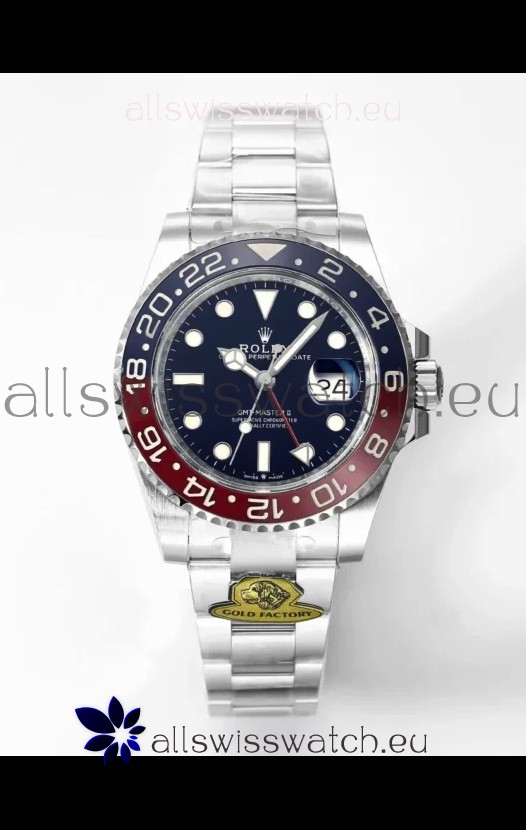 Rolex GMT Masters II Super Clone m126710BLRO PEPSI Cal.3285 Movement Swiss Replica - Ultimate 904L Steel Watch