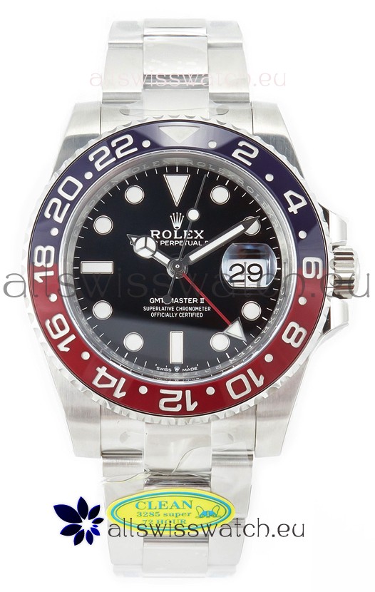 Rolex GMT Masters II 126710BLRO Cal.3285 72 Hours Power Oyster Strap Swiss Replica 904L Steel 