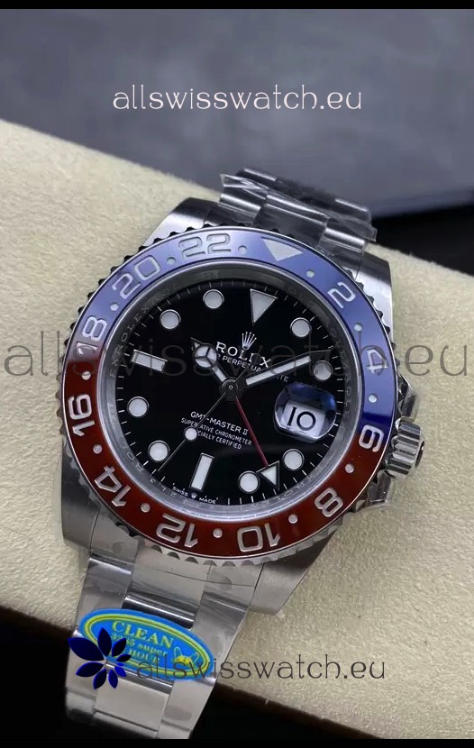 Rolex GMT Masters II m126710BLRO PEPSI Cal.3285 Movement Swiss Replica - Ultimate 904L Steel Watch