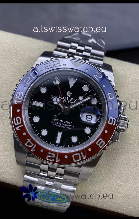 Rolex GMT Masters II m126710BLRO PEPSI Cal.3285 Movement Swiss Replica - Ultimate 904L Steel Watch