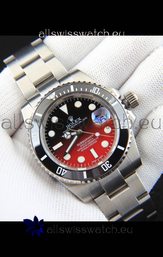 Rolex Submariner Japanese Replica Watch 904L Steel Gadient Dial Watch 