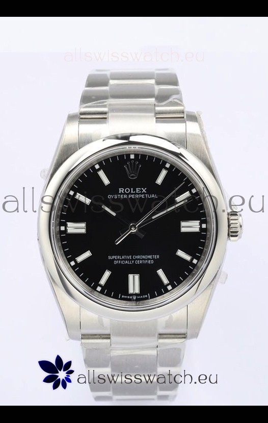 Rolex Oyster Perpetual REF#126000 36MM Swiss Movement Swiss Replica Black Dial 904L Steel 1:1 Mirror Replica Watch