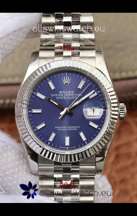 Rolex Datejust 36MM ETA-3135 Movement Swiss Replica in 904L Steel in White Roman Dial 