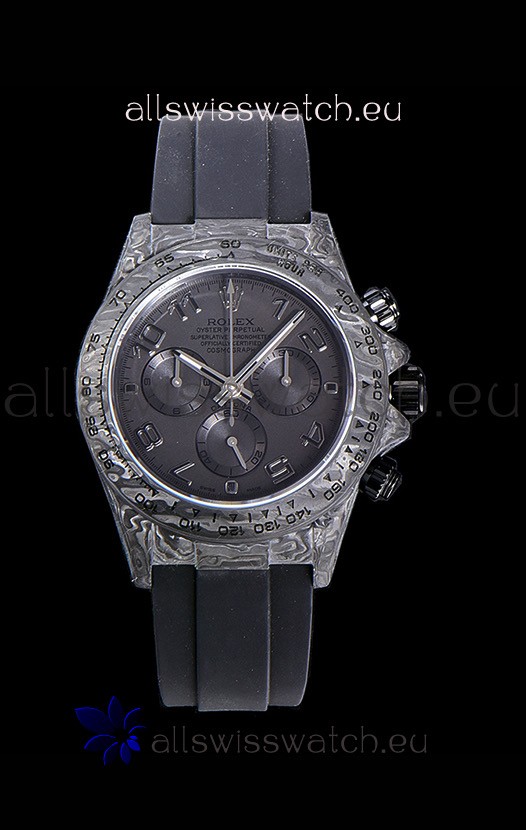 Rolex Daytona DiW Edition "All Black" Forged Cabon Casing 1:1 Mirror Replica