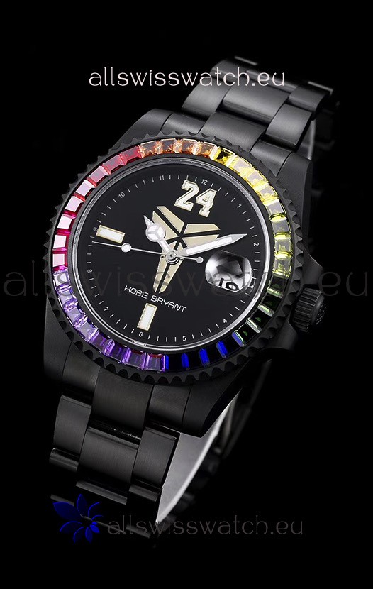 Rolex Submariner Swiss Kobe Bryant Edition Swiss Replica Watch in PVD Coated Case