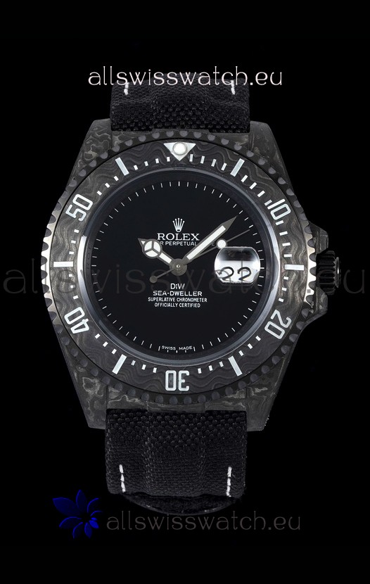 Rolex Sea-Dweller DiW Edition 43MM Carbon Bezel Swiss Replica Watch - 1:1 Mirror Replica