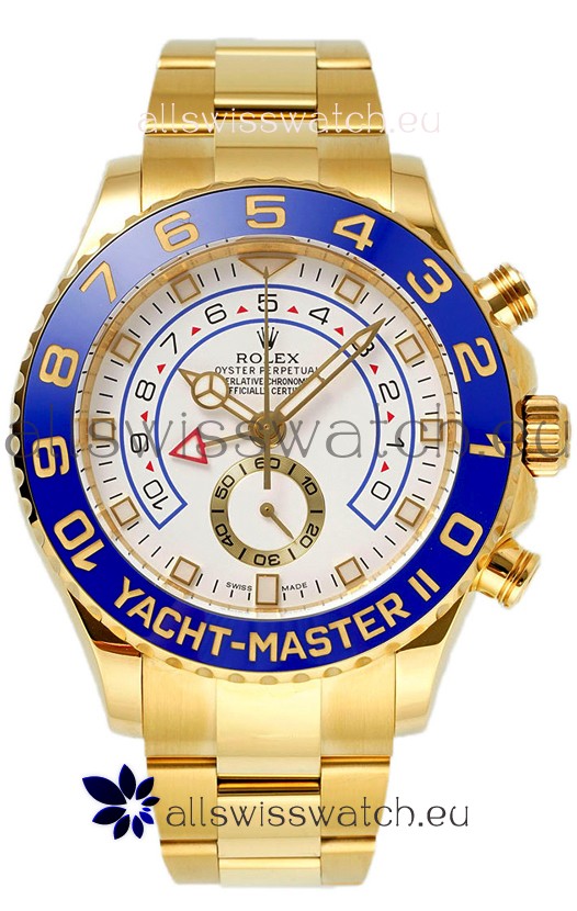 Rolex Yachtmaster II Stainles Steel Ref.116688 1:1 Yellow Gold Swiss Replica Watch 
