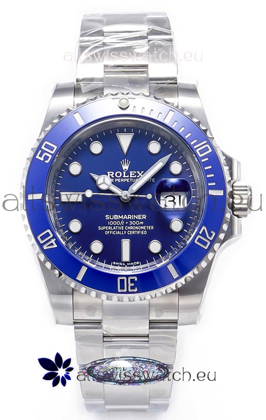 Rolex Submariner Super Clone 40MM White Gold Plating 116619LB - Replica 1:1 Mirror Watch 