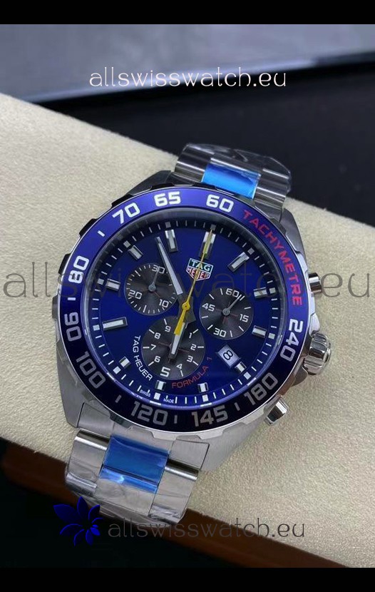 Tag Heuer F1 Edition Swiss Quartz Watch in Blue Dial Stainless Steel Casing 