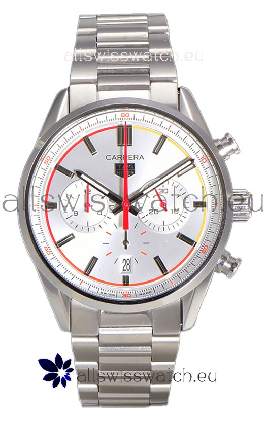 Tag Heuer Carrera Chronosprint X Swiss Quartz Replica Watch Steel Dial & Strap 