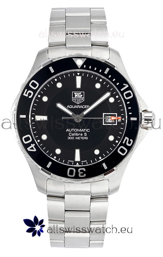 Tag Heuer Aquaracer Calibre 5 1:1 Mirror Replica Watch Black Dial 904L Steel 41MM