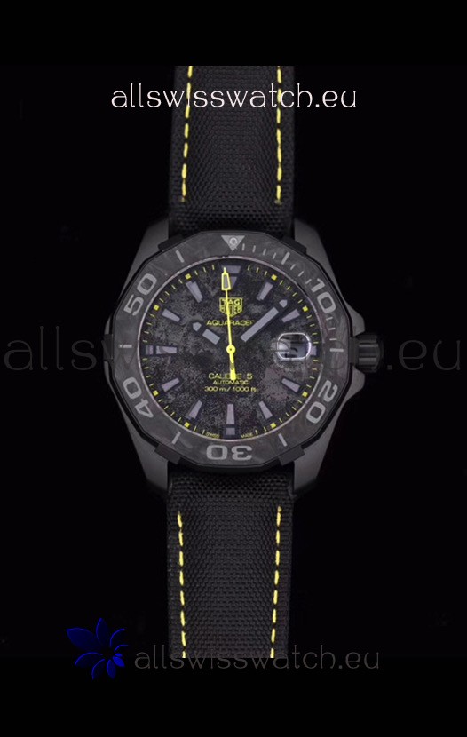 Tag Heuer Aquaracer Calibre 5 Titanium Carbon 41MM 1:1 Mirror Replica Watch 