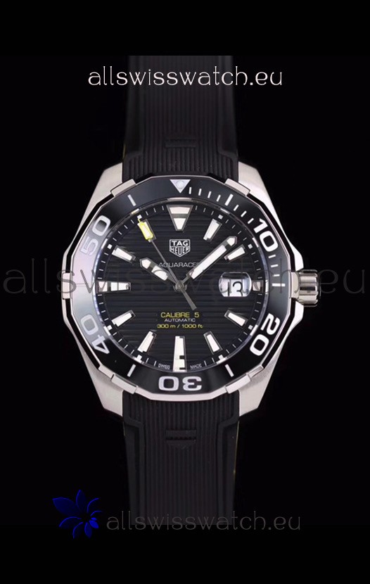 Tag Heuer Aquaracer Calibre 5 1:1 Mirror Replica Watch Black Dial